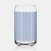 Drinkservies Set Blauw & Wit Streep Blikvorm Glas (Links)