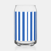 Drinkservies Set Blauw & Wit Streep Blikvorm Glas (Links)