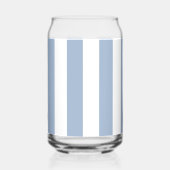 Drinkservies Set Blauw & Witte Streep Blikvorm Glas (Achterkant)