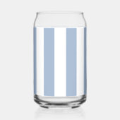 Drinkservies Set Blauw & Witte Streep Blikvorm Glas (Links)