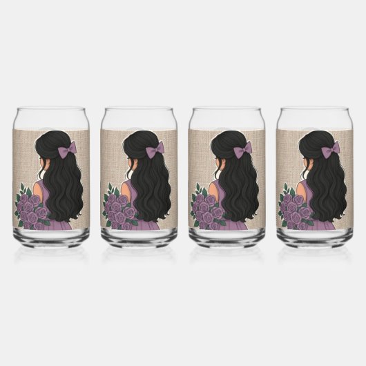 Drinkservies Set Blikvorm Glas (Achterkant)