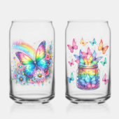 Drinkservies Set-Lentere Florale Drinkservies Blikvorm Glas (Achterkant)
