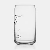 Drinkservies Set Letter F Blikvorm Glas (Links)