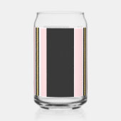 Drinkservies Set Roze & Wit Goud Zwart Streep Blikvorm Glas (Achterkant)