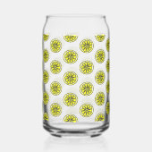 Drinkservies Set Schattige Gele Citroenen Blikvorm Glas (Achterkant)