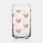 Drinkservies Set Schattige Kleurrijke Vlinder Blikvorm Glas (Voorkant)
