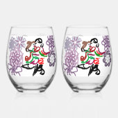 Drinkservies Set Wijnglas Zonder Voet (Achterkant)