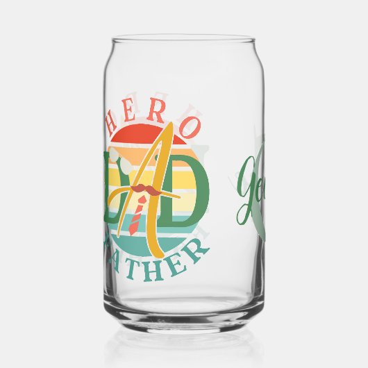 Drinkservieset Blikvorm Glas (Voorkant)