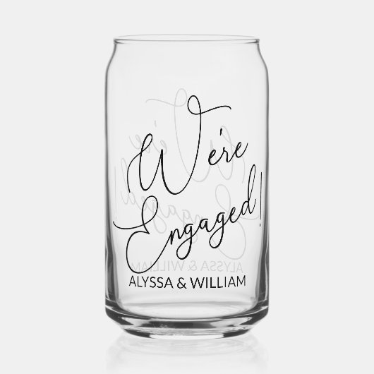Drinkservieset Blikvorm Glas (Achterkant)