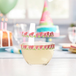 Drinkservieset : Exotische Bloemen Wijnglas Zonder Voet