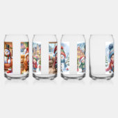 Drinkservieset-Kerstsneeuwman Blikvorm Glas (Rechts)