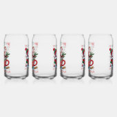 Drinkservieset-Kerstsneeuwman Blikvorm Glas (Rechts)