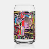 Drinkservieset – Stedelijke Fractals Blikvorm Glas (Links)