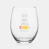Drinkservieset Wijnglas Zonder Voet (Achterkant)