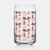 Drinkset Cute Couple Liefde Blikvorm Glas (Links)