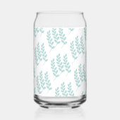 Drinkset Cute Groene Bladeren Blikvorm Glas (Voorkant)