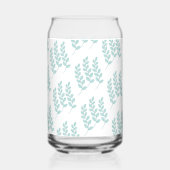 Drinkset Cute Groene Bladeren Blikvorm Glas (Achterkant)