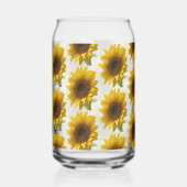 Drinkset Cute Zonnebloem Blikvorm Glas (Links)