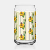 Drinkset Cute Zonnebloem Vlinder Blikvorm Glas (Links)