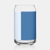 Drinkset donkerblauw lichtblauw blikvorm glas (Achterkant)