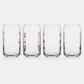 Drinkset - Grappige grappen Blikvorm Glas (Rechts)