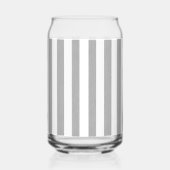 Drinkset Grijs & Wit Streep Blikvorm Glas (Achterkant)