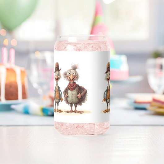 Drinkset Kalkoenen Blikvorm Glas (Insitu (Verjaardag))
