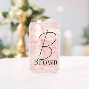 Drinkset Letter B Blikvorm Glas