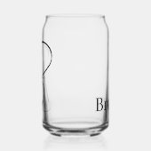 Drinkset Letter B Blikvorm Glas (Links)