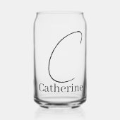 Drinkset Letter C Blikvorm Glas (Voorkant)