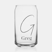 Drinkset Letter G Kan Glas (Voorkant)