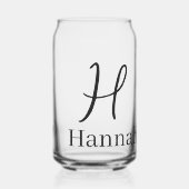 Drinkset Letter H Blikvorm Glas (Voorkant)