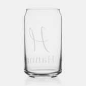 Drinkset Letter H Blikvorm Glas (Achterkant)