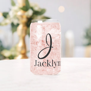 Drinkset Letter J Blikvorm Glas