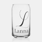 Drinkset Letter L Blikvorm Glas (Voorkant)