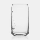 Drinkset Letter M Blikvorm Glas (Links)