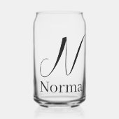 Drinkset Letter N Blikvorm Glas (Voorkant)