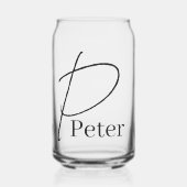 Drinkset Letter P Kan Glas (Voorkant)