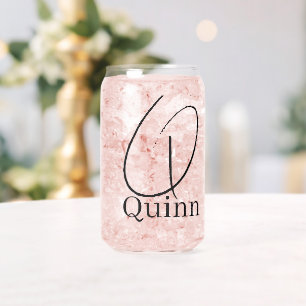 Drinkset Letter Q Blikvorm Glas