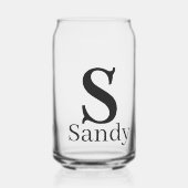 Drinkset Letter S Blikvorm Glas (Voorkant)