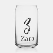 Drinkset Letter Z Blikvorm Glas (Voorkant)