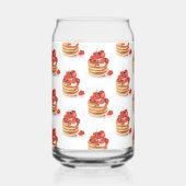 Drinkset Ontbijt Pannenkoeken  Blikvorm Glas (Voorkant)