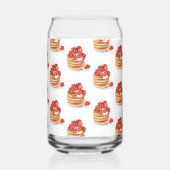 Drinkset Ontbijt Pannenkoeken  Blikvorm Glas (Achterkant)