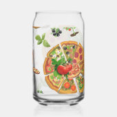 Drinkset Pizza Tijd Blikvorm Glas (Achterkant)
