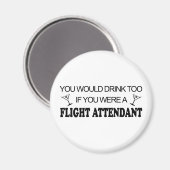DrinkTo - Flight Attendant Magneet (Voorkant / Achterkant)