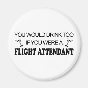 DrinkTo - Flight Attendant Magneet