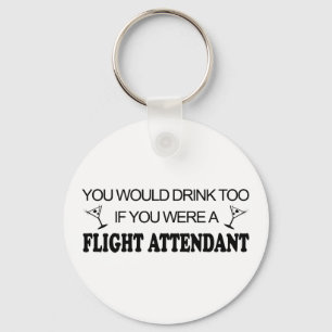 DrinkTo - Flight Attendant Sleutelhanger