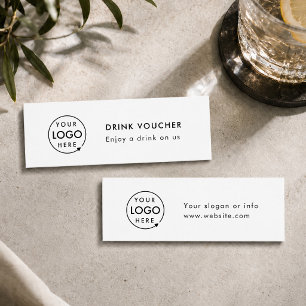 Drinkvoucherkaart   Bedrijfsbarrièrekaart voor eve Mini Visitekaartje
