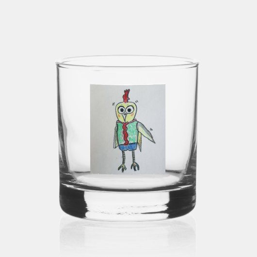 drinkwaar voor kippen whisky glas (Voorkant)