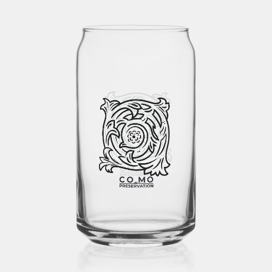 Drinkware met Inner Logo Design Blikvorm Glas (Achterkant)